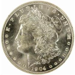 1904-O Morgan Silver $1. MS67 (NGC)