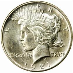 1921 Peace Silver $1. High Relief. MS65 (NGC)