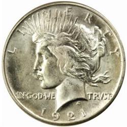 1921 Peace Silver $1. High Relief. MS65 (NGC)