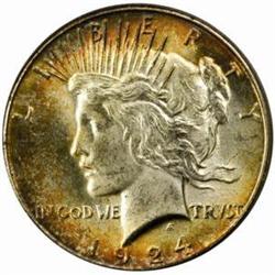 1924-S Peace Silver $1. MS63 (PCGS)