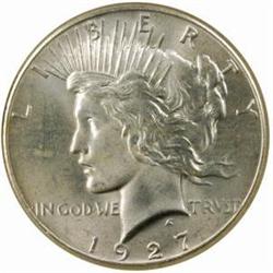 1927 Peace Silver $1. MS65 (NGC)