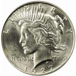 1927-D Peace Silver $1. MS63 (PCGS)