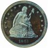 Image 1 : 1863 Pattern Seated Quarter. Judd-336. PR66RB NGC