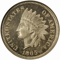 1865 Pattern Indian Cent. Judd-406A. PR66CAM NGC