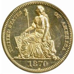 1870 Pattern 3C Piece. Judd-797. PR64CAM PCGS CAC