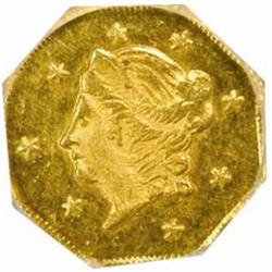 1871 Octagonal 50 Cents BG-912. Lib. Head. MS65*