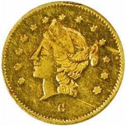 1869 Round 50C. Rarity-4. Liberty Head. AU53 NGC