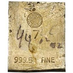 Silver Ingot No. 7. 48 Oz. 999.5 Fine. 1960.