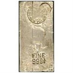Silver Ingot US Assay Office No 113/R93. 45.34 Oz
