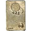 Silver Ingot No. 921/6. 34.11 Oz. 999.5 Fine 1960