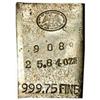 Silver Ingot No. 908. 25.84 Oz. 999.75 Fine.