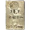 Silver Ingot No. 757/249. 24.18 Oz. 999.75 Fine.
