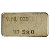 Image 2 : Silver Ingot. No. 380. 7.91 Oz. 999 Fine