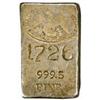 Image 1 : Silver Ingot No. 1726. 6.69 Oz. 999.5 Fine.