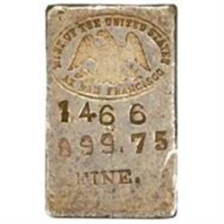 Silver Ingot No. 1466. 6.28 Oz. 999.75 Fine.