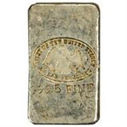 Silver Ingot. San Francisco Mint.