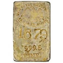 Silver Ingot No. 1679/6. 6.13 Oz. 999.5 Fine.