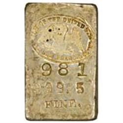 Silver Ingot.  5.91 Oz, 999.5 Fine