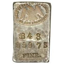 Silver Ingot No. 5843. 5.25 Oz. 999.75 Fine.