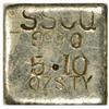 Image 1 : Silver Ingot. "SS" Co. 5.10 Oz. 999.0 Fine.