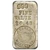 Image 1 : Silver Ingot. No. 377. 5.03 Oz. 999 Fine,