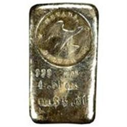 Silver Ingot. Nevada Silver Co. 4.51 Oz. 999 F