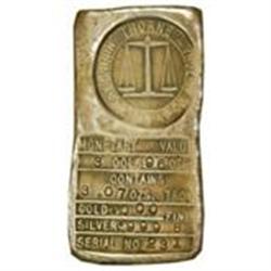 Silver Ingot. Arizona Territory. 3.07 Oz. 999.8 F