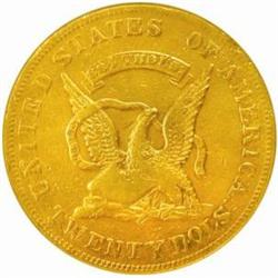 1852/1 Humbert. $20 Gold. Rarity-6. EF Details