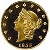 "1855" Kellogg & Co. $50 Gold. Restrike.