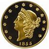 "1855" Kellogg & Co. $50 Gold. Restrike.