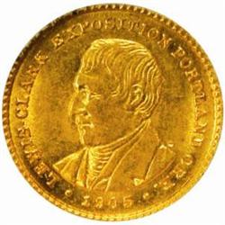 1905 Lewis and Clark G$1. AU58 Scratched
