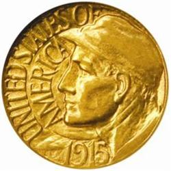 1915-S Panama-Pacific Exposition G$1. AU58 (NGC)