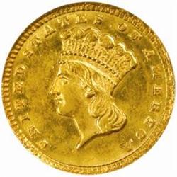 1885 G$1. MS64 (NGC)