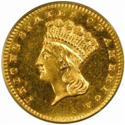 1886 G$1. MS64 (PCGS)