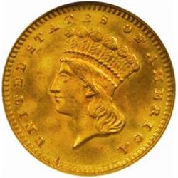 1889 G$1. MS66 (NGC)