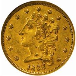 1838 Classic $2.5. AU53 (NGC)