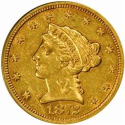 1872-S Liberty $2.5. EF45 (PCGS)