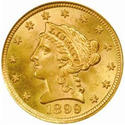 1899 Liberty $2.5. MS66 (PCGS)