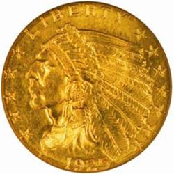 1925-D Indian $2.5. MS63 (NGC)