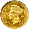 Image 1 : 1874 $3 Gold Piece. MS65 * (NGC)