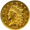Image 1 : 1834 Classic $5. Plain 4. MS61 (NGC)