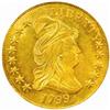 Image 1 : 1799 Cap Bust Right Eagle. Sm Stars Obv. MS63