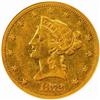 Image 1 : 1872-CC $10. Winter 1-A. AU50 (NGC)