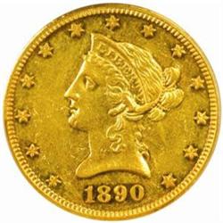 1890 $10. PR50 (PCGS)