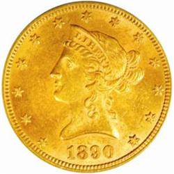 1890-CC $10. Winter 1-A, the only known dies.