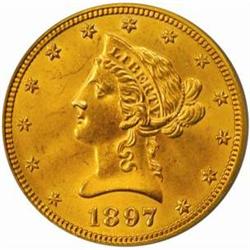 1897 $10. MS64 (PCGS)