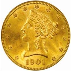1901-S $10. MS65 (PCGS)