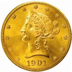1901-S $10. MS65 (PCGS)