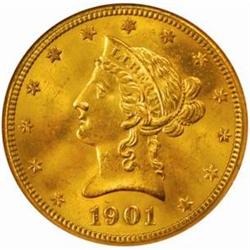 1901-S $10. MS64 (NGC)