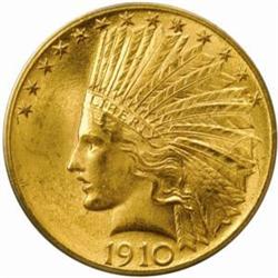 1910 $10. MS61 (ANACS)